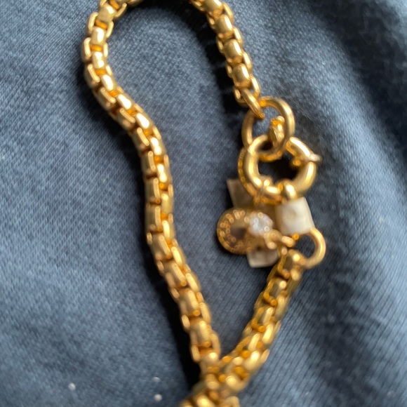J. Crew gold Lariat Double Tassel Necklace NEW - Picture 3 of 7